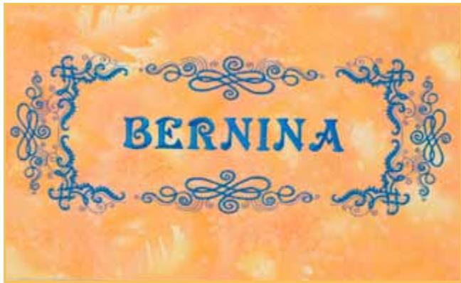 BERNINA 335 - Broderie de bordures - 3