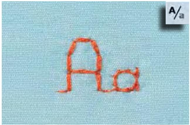 BERNINA 335 - Selectionner les minuscules - 1