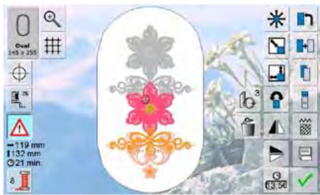 BERNINA 335 - Dupliquer le motif de broderie existant - 2