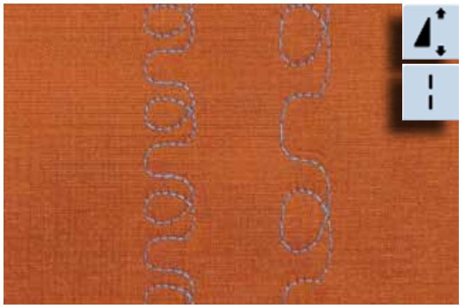 BERNINA 335 - Rallongement de motif avec la fonction point long - 1