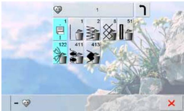 BERNINA 335 - Selectionner un motif de point - 3