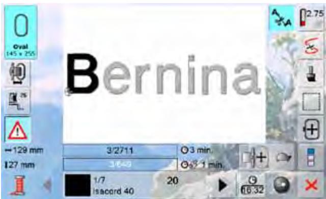 BERNINA 335 - Broder un motif de broderie dans l'ordre des couleurs - 5