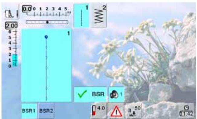 BERNINA 335 - Signal acoustique pour le BSR dans le programme Setup - 1