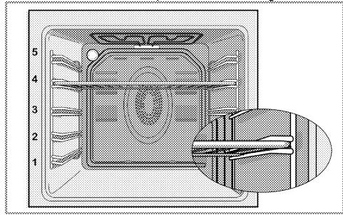 BEKO BQM24400BPS - Positions des châssis (pour modèle avec grill) - 1