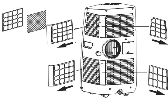 VORTICE KRYO POLAR 10 - Einsetzen der Aktivkohlefilter - 1
