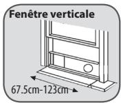 ROWENTA RWAC1200H - INSTALLATION DU TUYAU D'EVACUATION SUR LA BARRE COULISSANTE DE FENÊTRÉ - 5