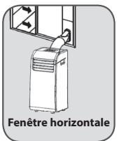 ROWENTA RWAC1200H - INSTALLATION DU TUYAU D'EVACUATION SUR LA BARRE COULISSANTE DE FENÊTRÉ - 9