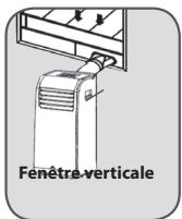 ROWENTA RWAC1200H - INSTALLATION DU TUYAU D'EVACUATION SUR LA BARRE COULISSANTE DE FENÊTRÉ - 8