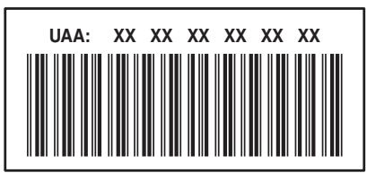 UAA: XX XX XX XX XX XX