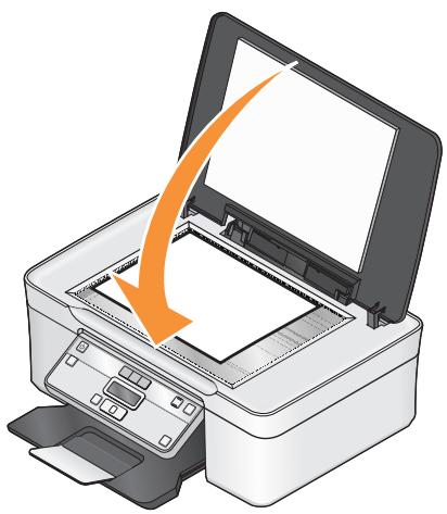 DELL V313W - Loading original documents on the scanner glass - 2