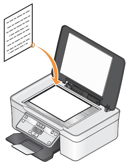 DELL V313W - Loading original documents on the scanner glass - 1