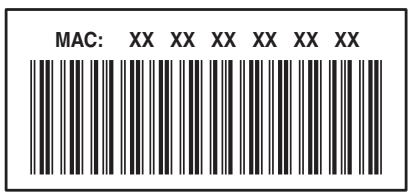 MAC: XX XX XX XX XX XX