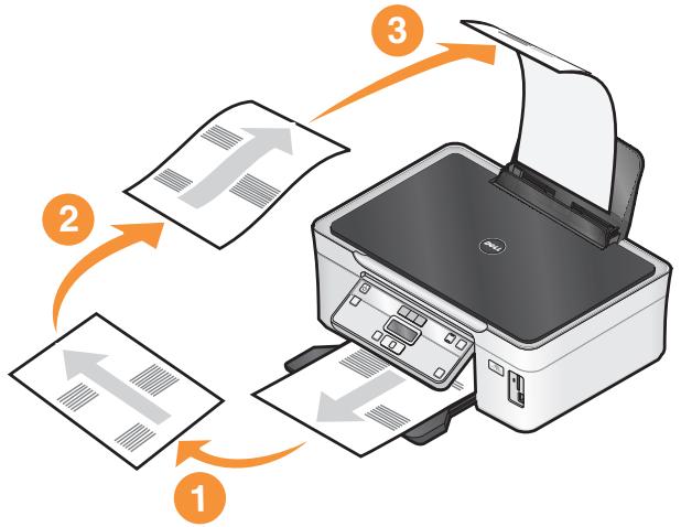 DELL V313W - Making a duplex copy manually - 1