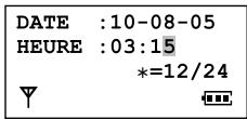 PANASONIC KX-FP 215 G-S - Exemple: 3:15 PM (système horaire de 12 heures) - 1