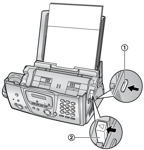 PANASONIC KX-FP 215 G-S - Lorsque le papier d'enregistrement a occasionné un bourrage dans l'appareil - 2