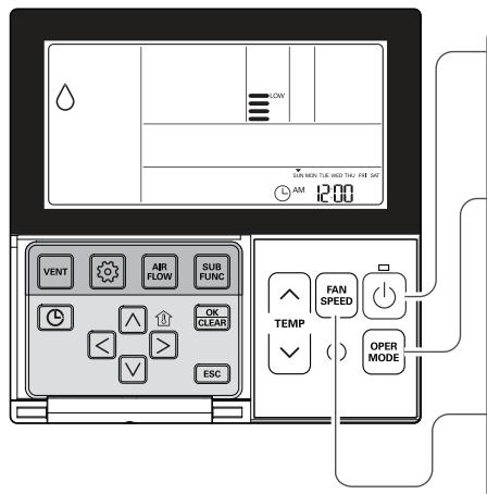 LG CQ09.NA0  -  CQ12.NA0 - Fonctionnement standard - mode déshumidification - 1