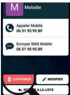 ORDISSIMO LE MINI - Supprimer un contact - 1