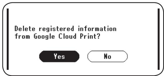 OKI B512DN - Si des informations ont été supprimées via de l'écran d'administration de Google Cloud Print - 2