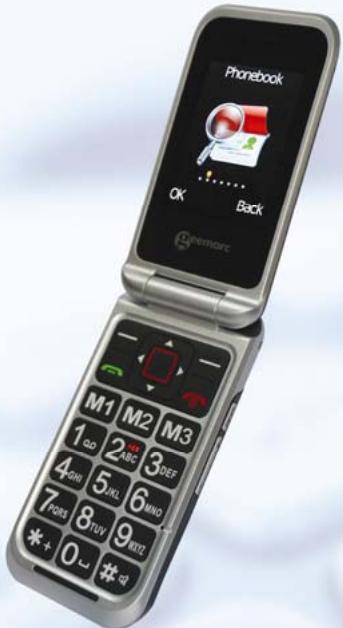 GEEMARC CL8360 - Téléphone portable amplifiedouble coque avec écran LCDetamera - 1