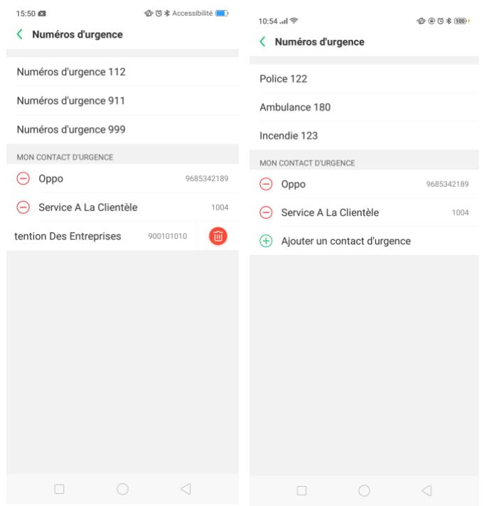 OPPO AX 7 - SOS d'urgence - 4