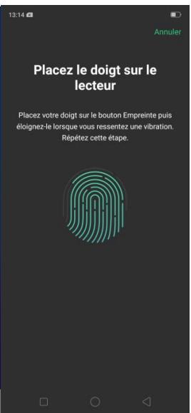 OPPO AX 7 - Réinitialiser le mot de passe avec empreinte digitale - 3