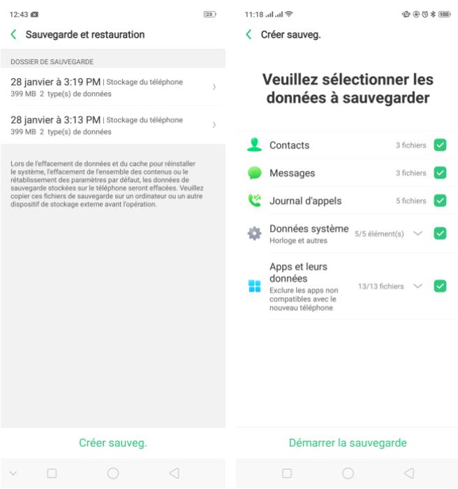 OPPO AX 7 - Sauvegardez vos contacts - 1