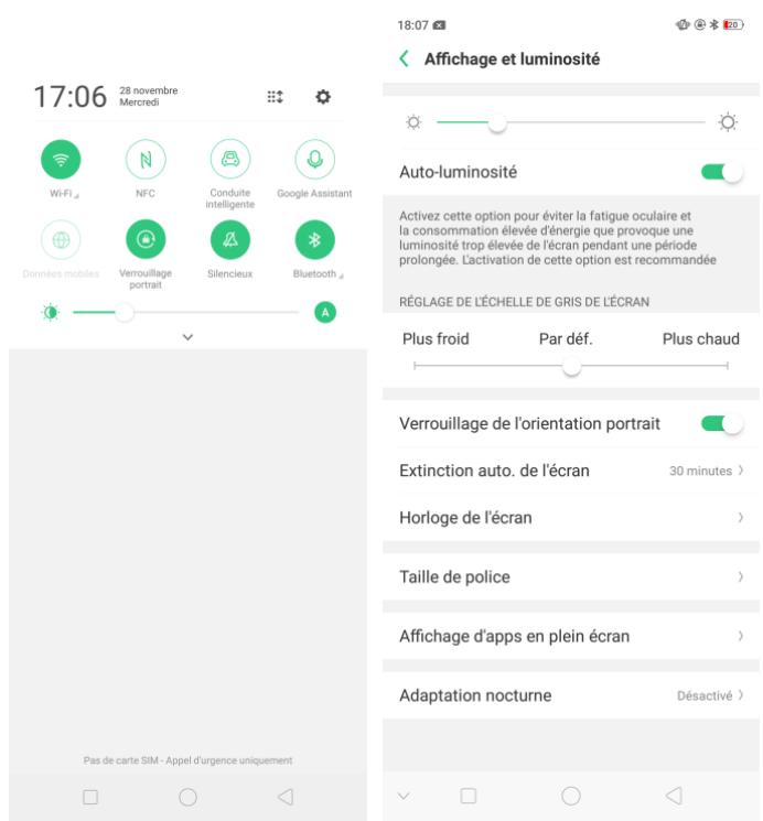 OPPO AX 7 - Changer l'orientation de l'écran - 4