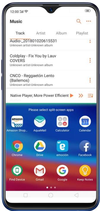 OPPO AX 7 - Écran partagé - 3