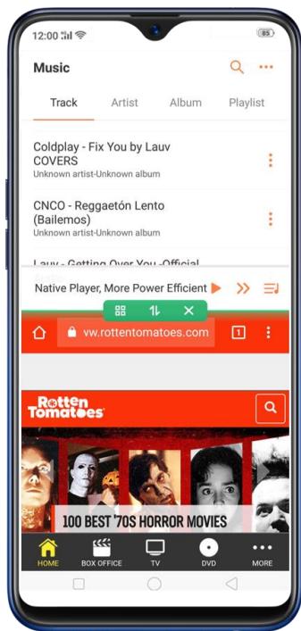 OPPO AX 7 - Écran partagé - 4