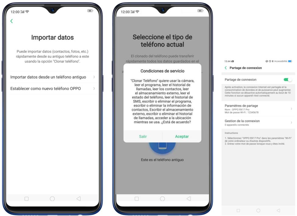 OPPO AX 7 - Importer des données - 1