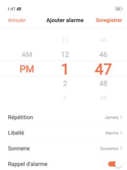 OPPO AX 7 - Définir les réveils - 1