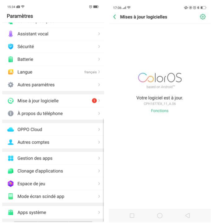OPPO AX 7 - Remarque : - 1