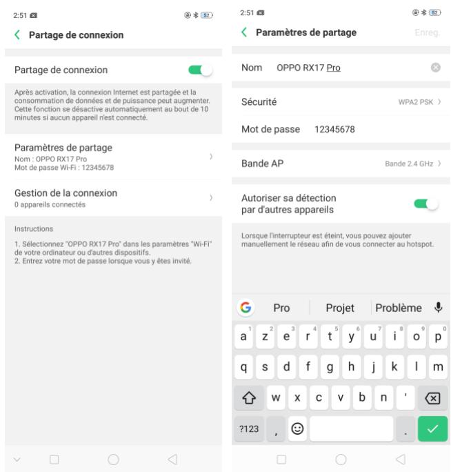 OPPO AX 7 - Connecter la connexion internet de votre téléphone - 1