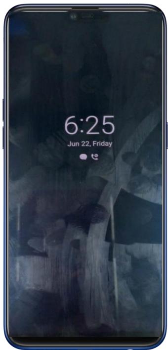 OPPO AX 7 - Horloge d'écran - 1