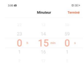 OPPO AX 7 - Personnalisation de la minuterie - 26