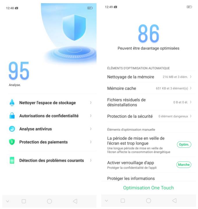 OPPO AX 7 - Scannez et optimisez le téléphone - 2