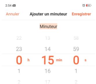 OPPO AX 7 - Personnalisation de la minuterie - 11