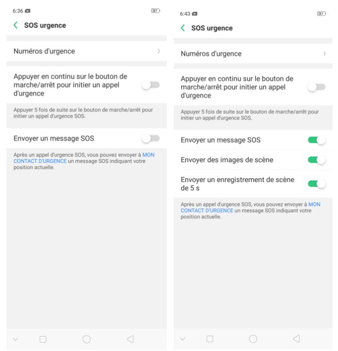 OPPO AX 7 - SOS d'urgence - 9