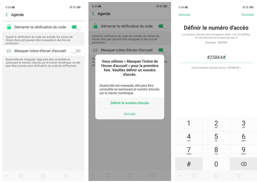 OPPO AX 7 - Masquer l'icône de l'écran d'accueil - 1