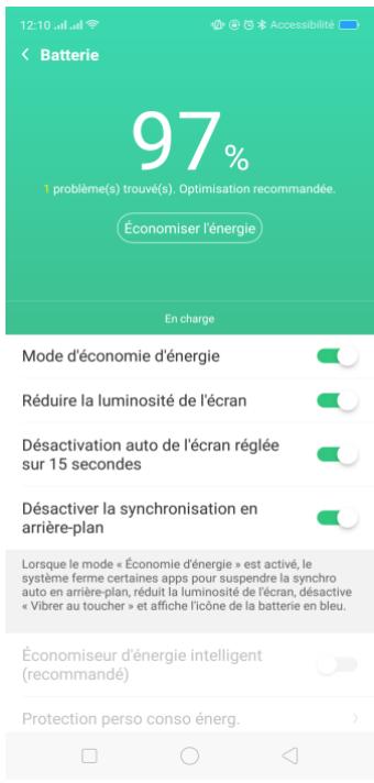 OPPO AX 7 - Économiseur d'énergie intelligent - 11