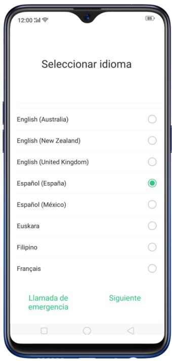 OPPO AX 7 - Sélectionnez la langue et les options régionales - 1