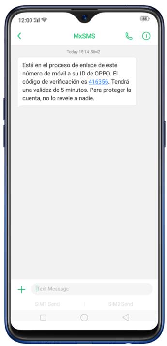 OPPO AX 7 - Identifiers OPPO ID - 12