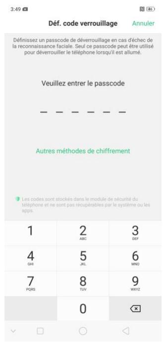 OPPO AX 7 - Réinitialiser le mot de passe avec empreinte digitale - 6