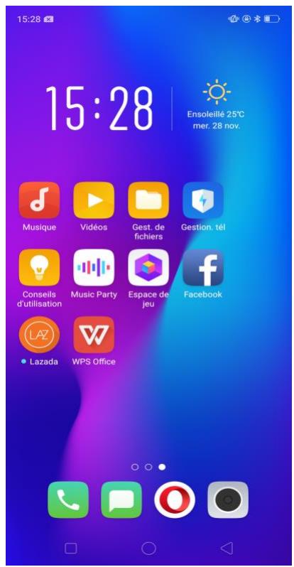 OPPO AX 7 - Combinaisons de touches - 1
