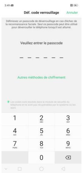 OPPO AX 7 - Réinitialiser le mot de passe avec empreinte digitale - 4