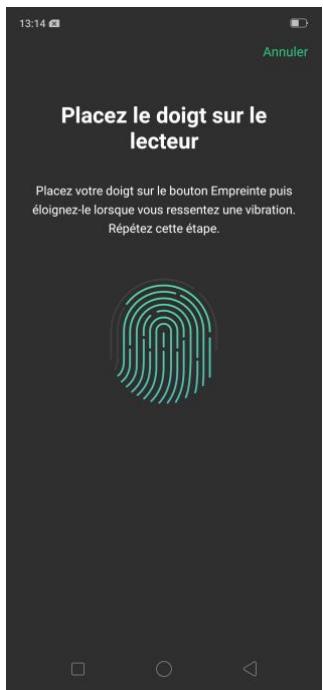 OPPO AX 7 - Réinitialiser le mot de passe avec empreinte digitale - 5