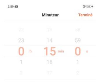 OPPO AX 7 - Personnalisation de la minuterie - 12