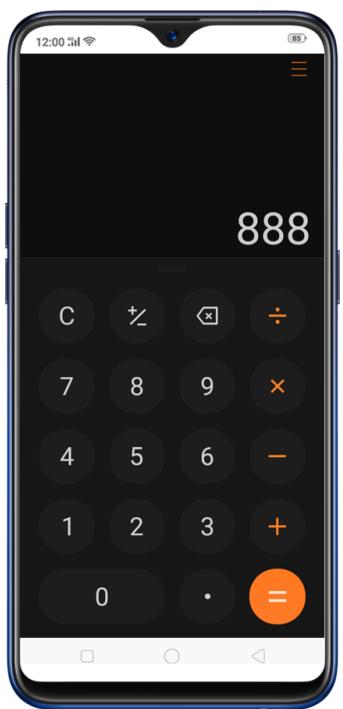 OPPO AX 7 - Calculatrice - 1