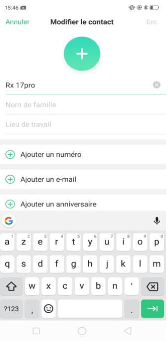 OPPO AX 7 - Scan intelligent pour les contacts - 14
