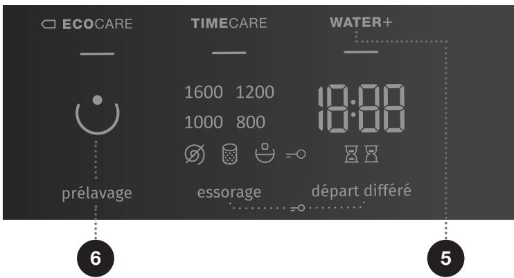 GORENJE WEI843 - Étape 5: selection des fonctions complementaires - 1